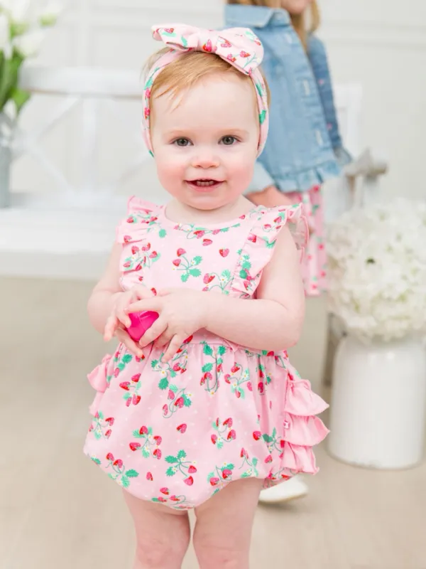 CS Sweet as Strawberries Romper
