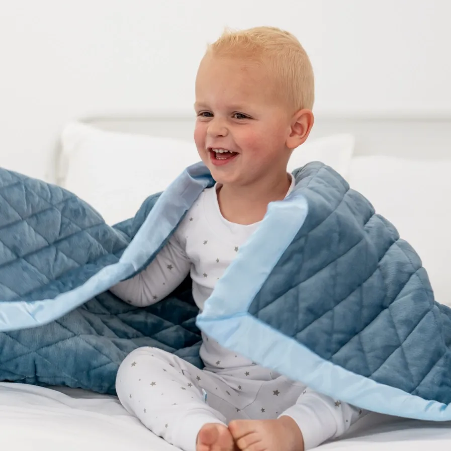 Weighted Toddler Blanket-Ocean Blue