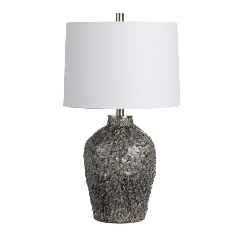 Poka Textured Urn Table Lamp