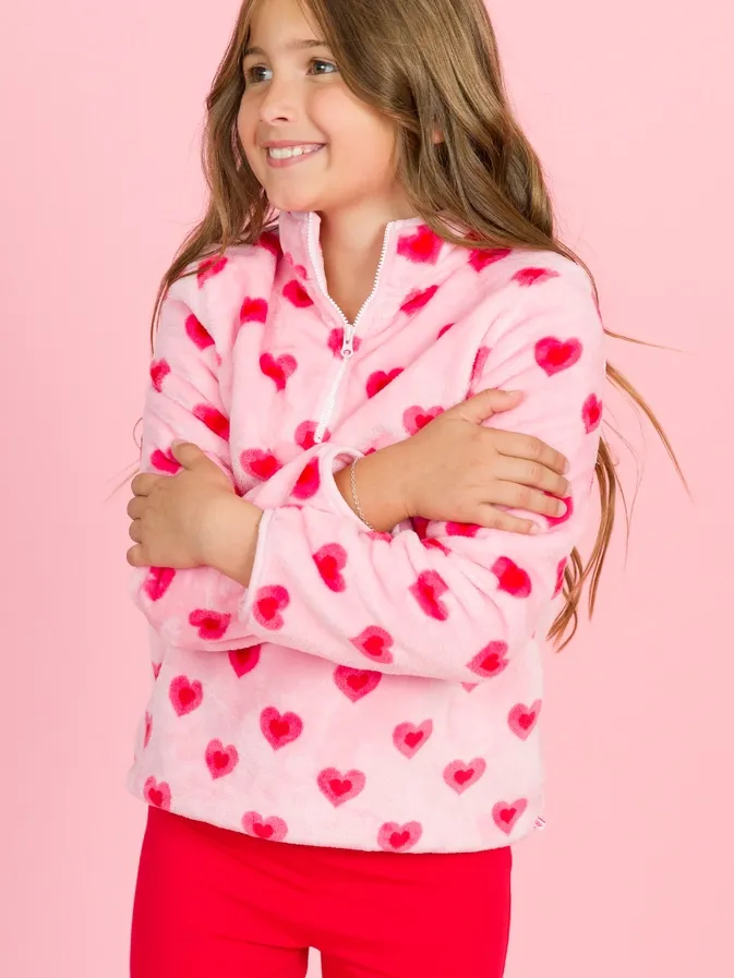 I Heart You More Fleece Pullover