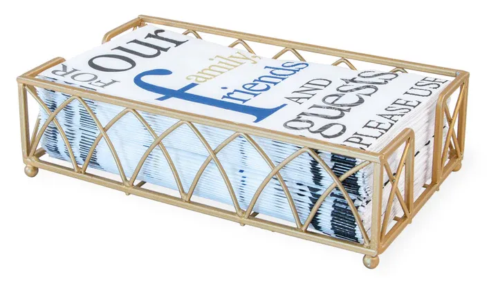 VG Matte Gold Caddy Napkin Holder