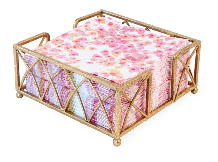 VG Gold Leaf Cocktail Napkin Holder