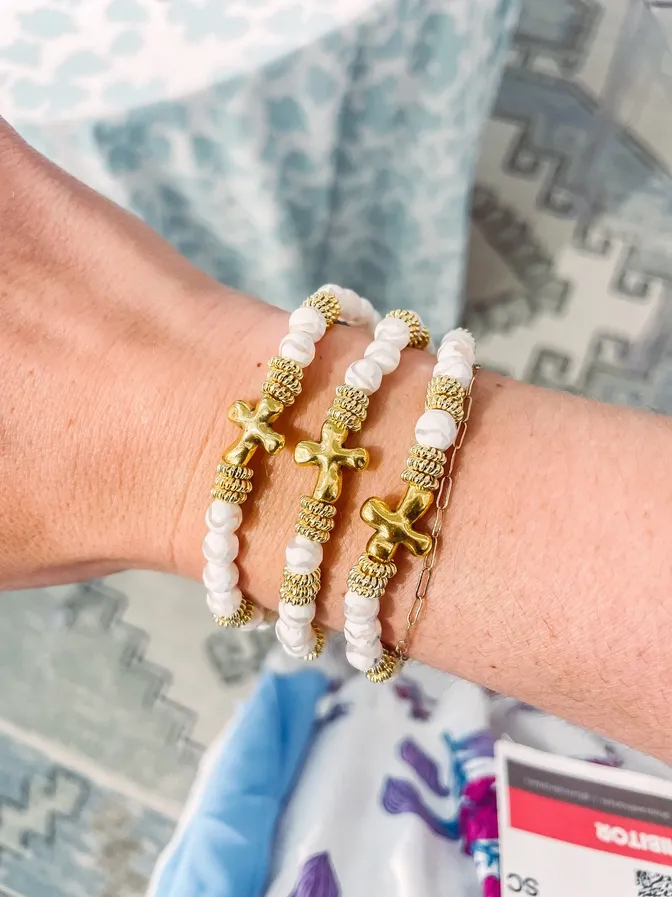 Claremont Cross Bracelet
