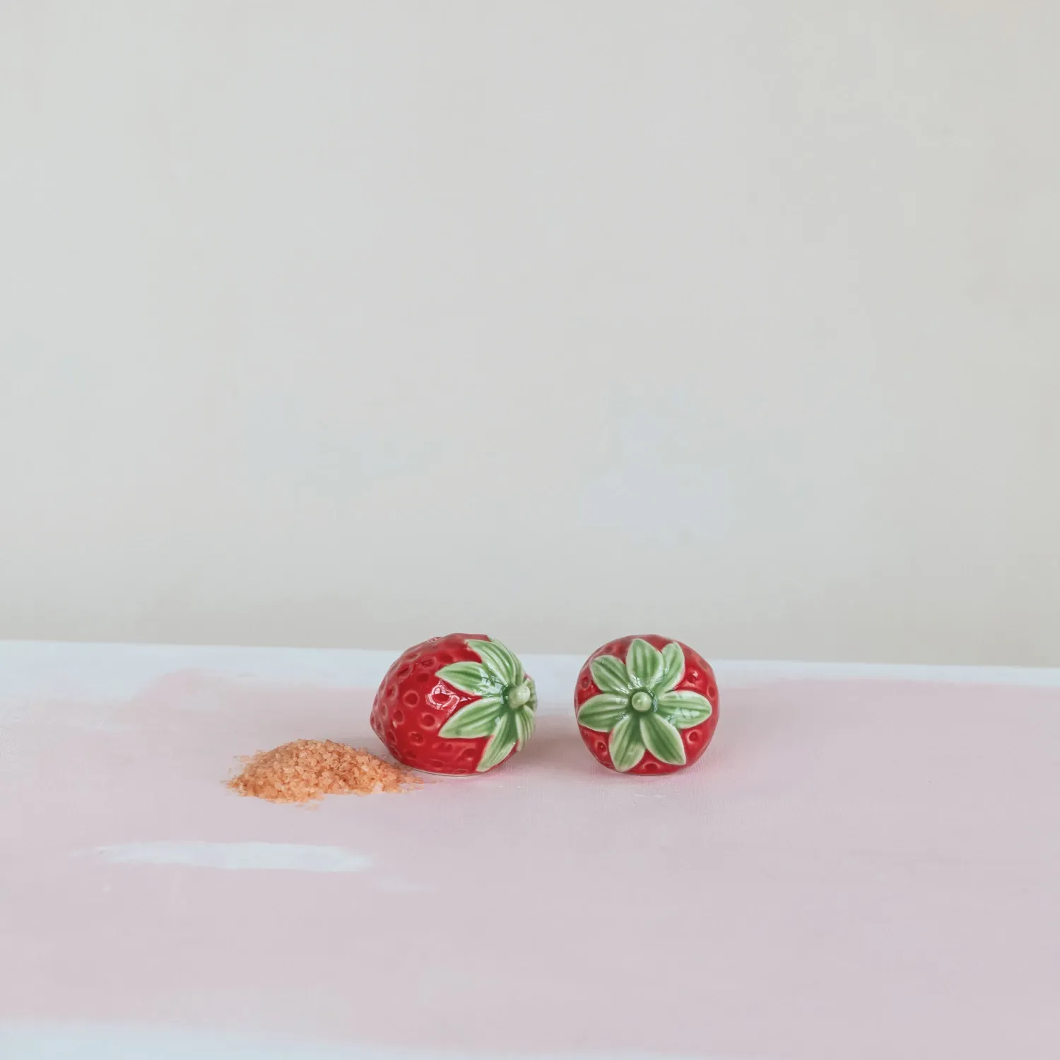 Stoneware Strawberry S&amp;P Shakers