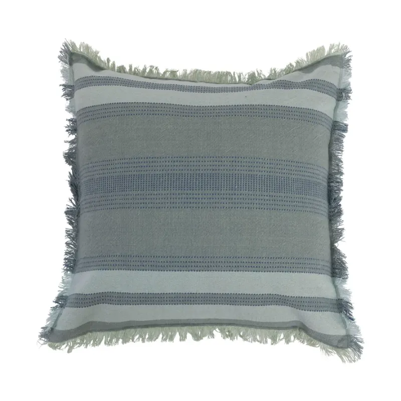 Sq. Woven Cotton Case W/Stripes-DF5574