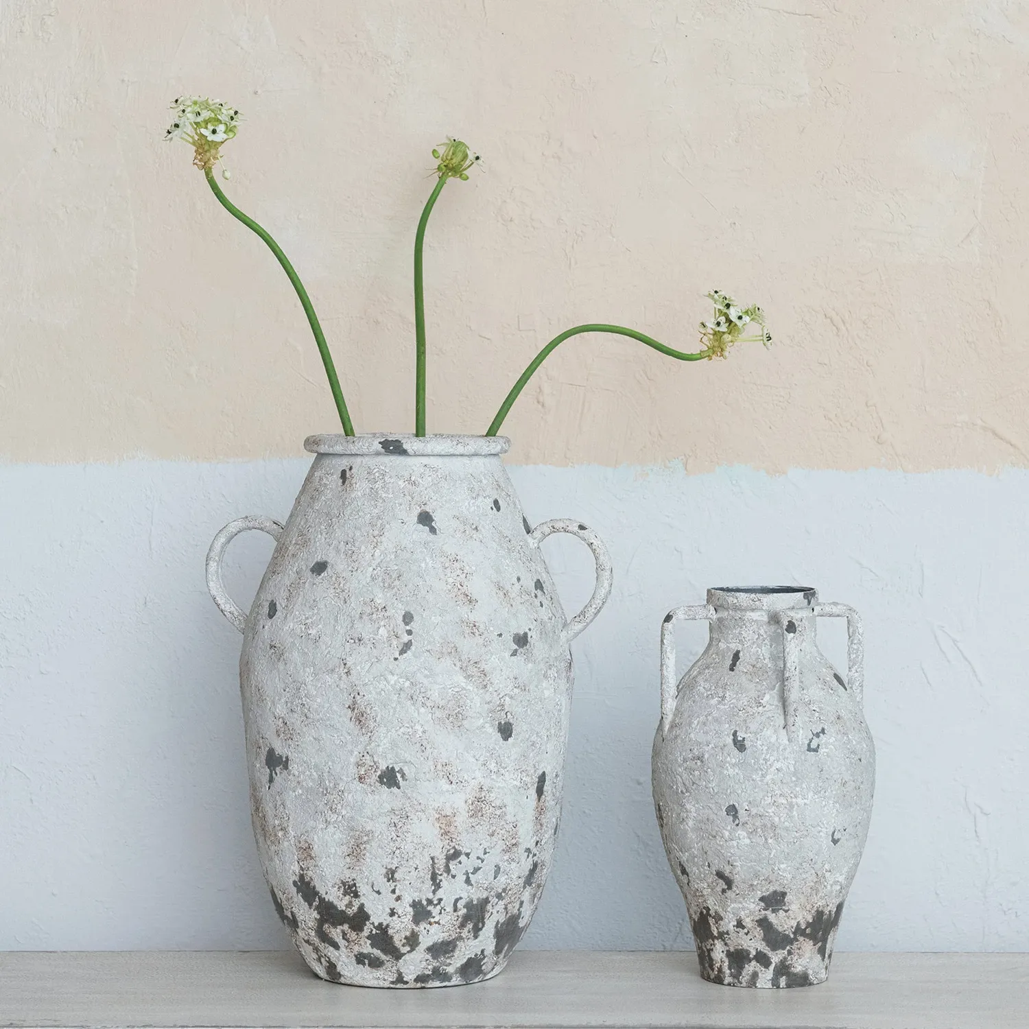 Decorative Metal Vase W/Handle-DF9563