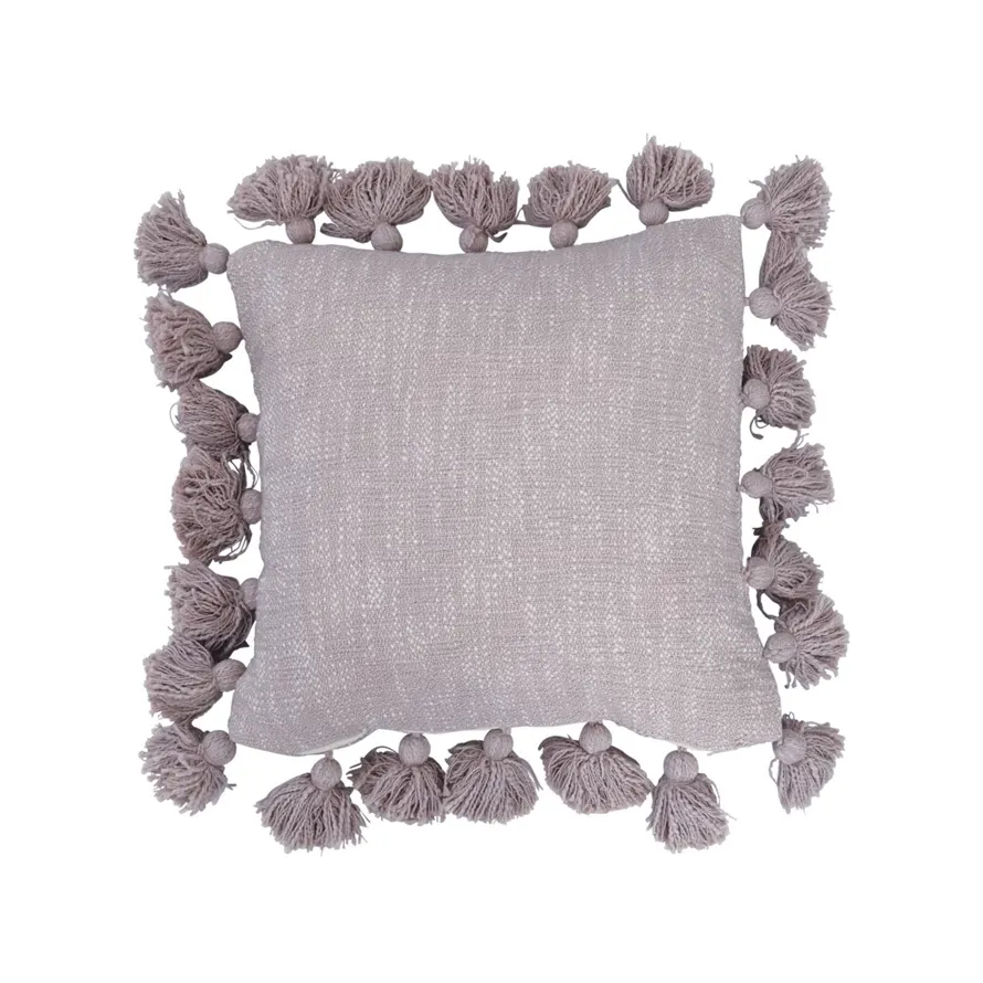 Sq. Woven Cotton Case W/Tassels-DF5530