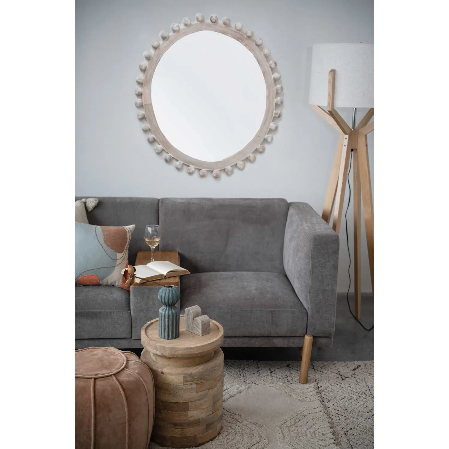 Mango Wood Framed Mirror