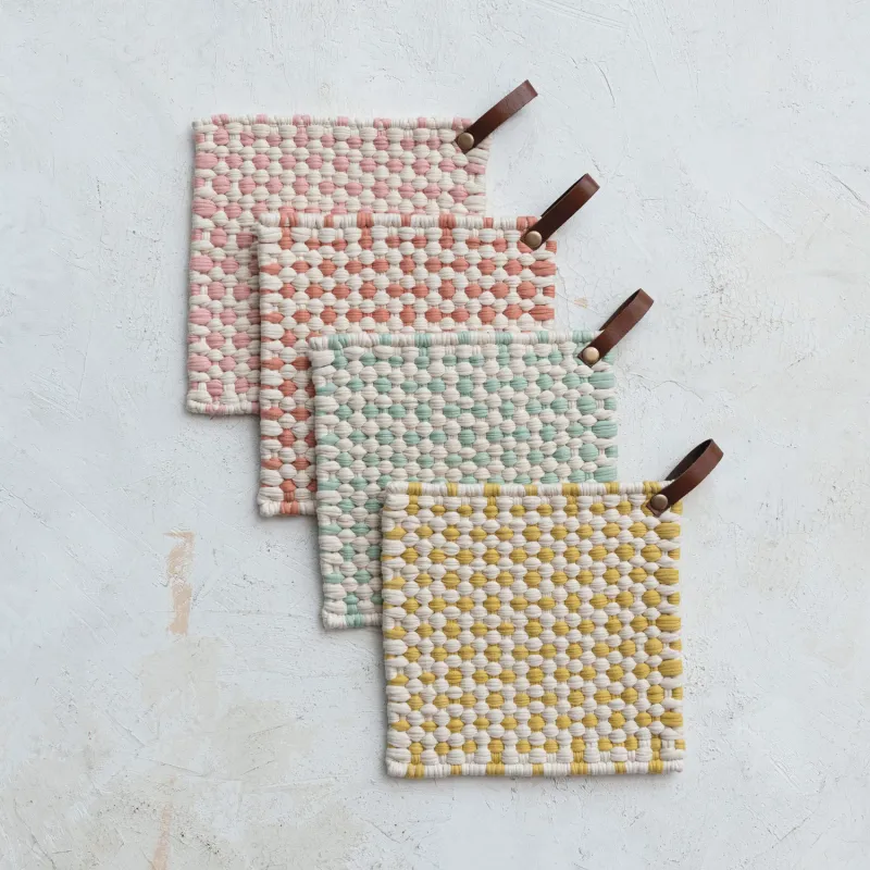 8&quot; Cotton Crocheted Pot Holder