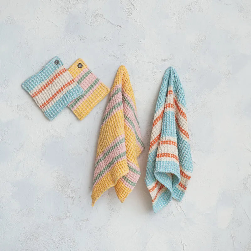 Woven Waffle Weave Pot Holder