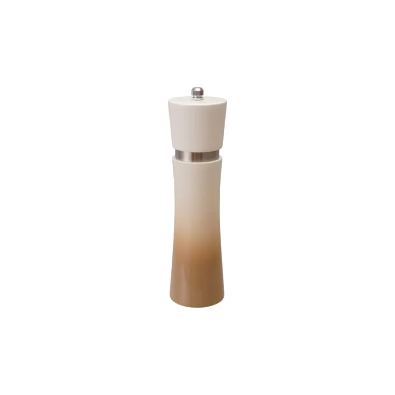Rubber Wood Salt &amp; Pepper Mill-Gray