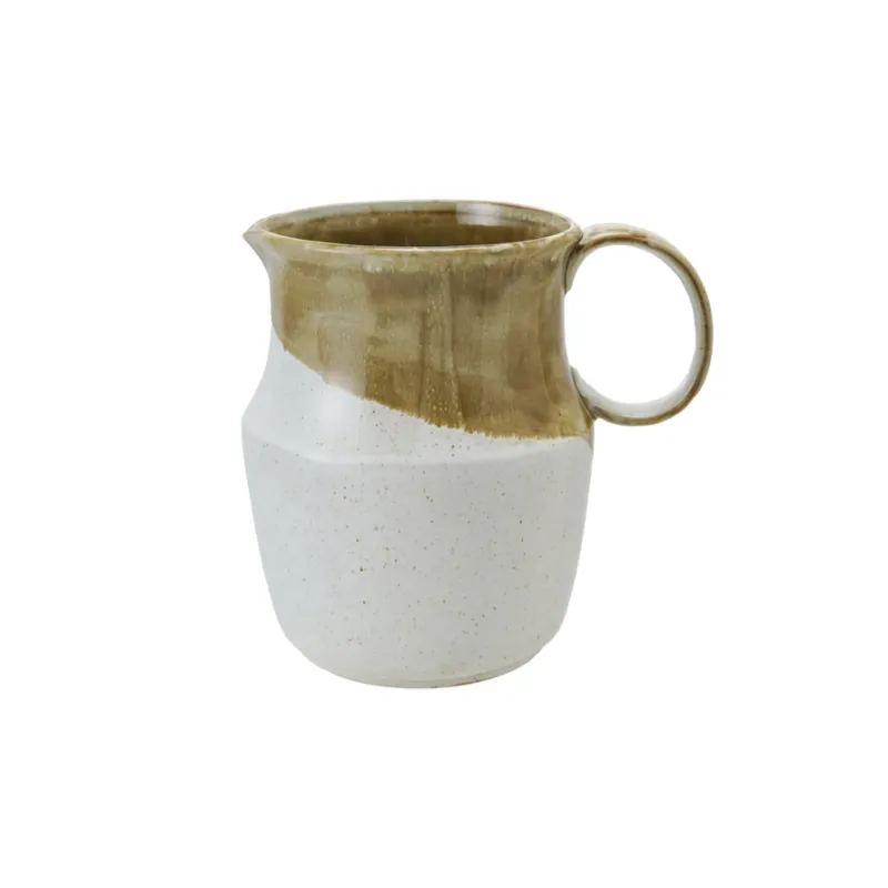 Stoneware Pitcher w Reative Glaze