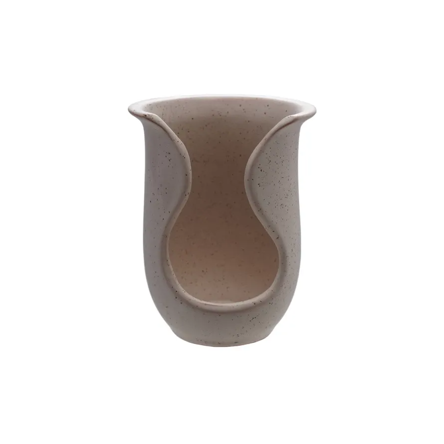 Stoneware Spoon Holder Reactive Glaze