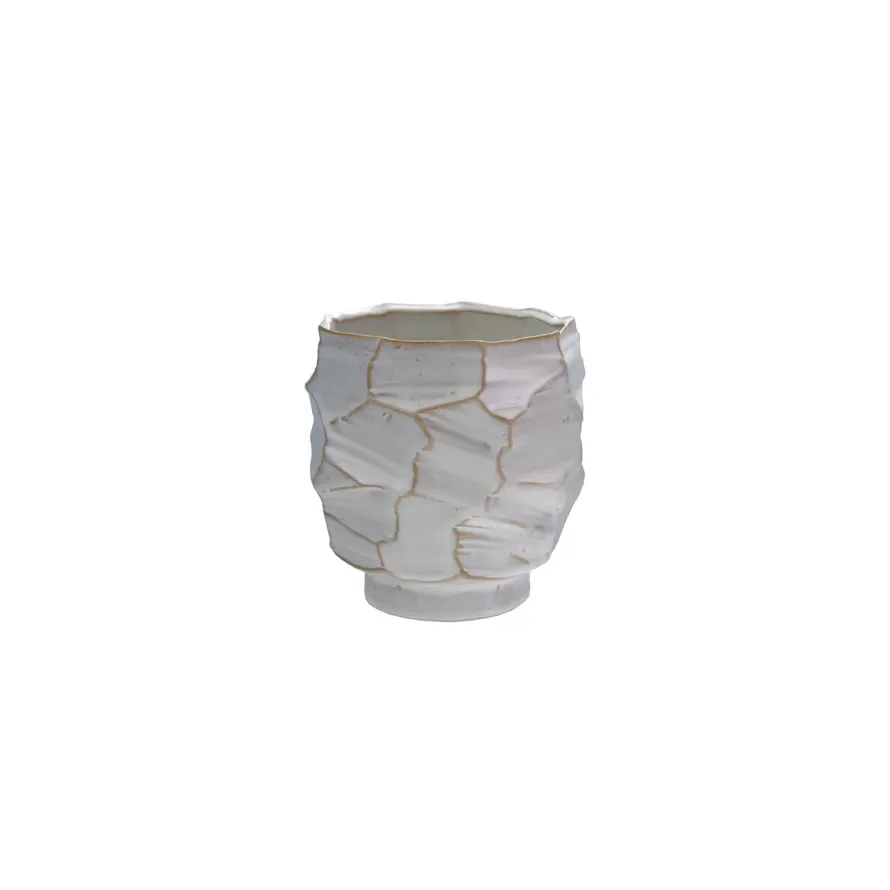 Stoneware Planter Reactive Glaze