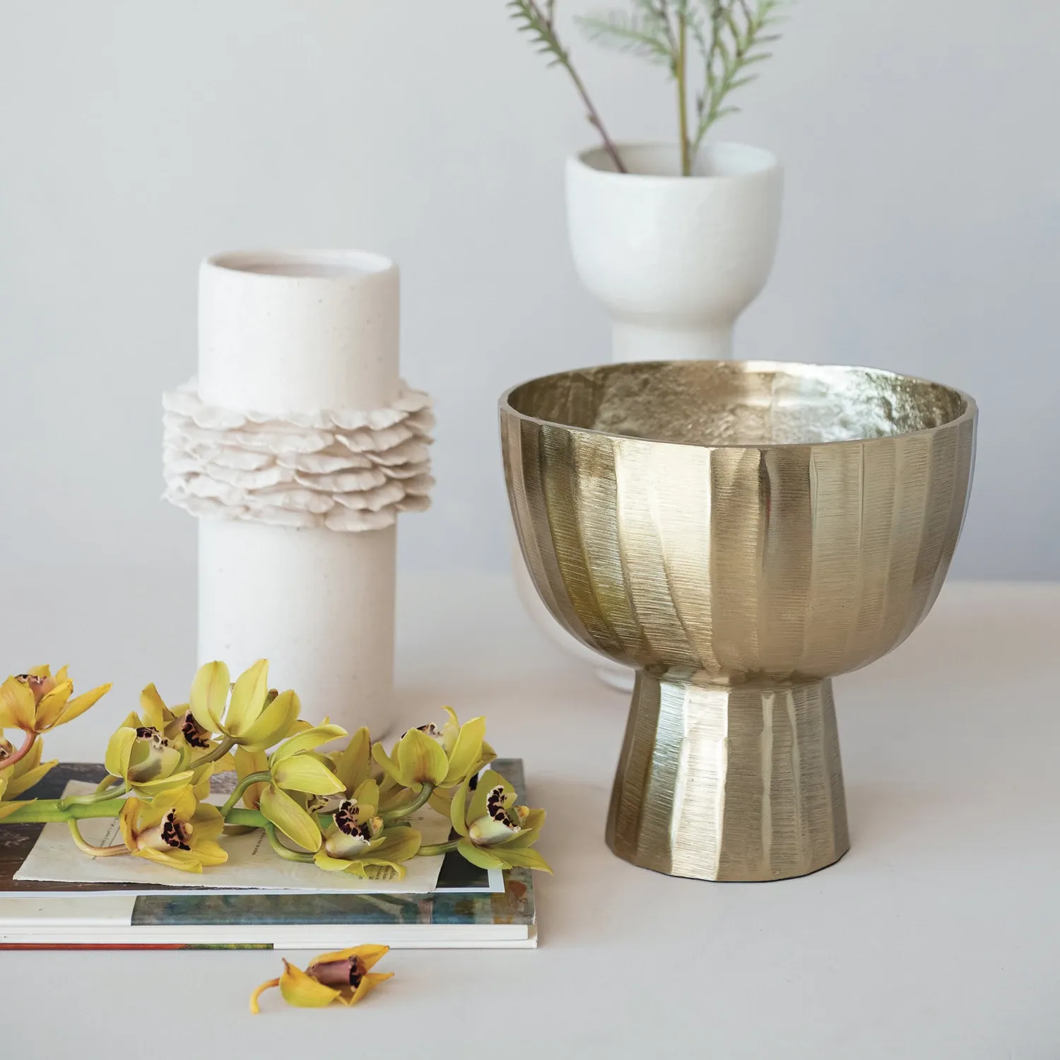 Metal Footed Planter