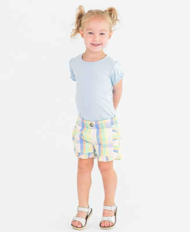 CS Puff Sleeve Bodysuit-Windsurfer Blue