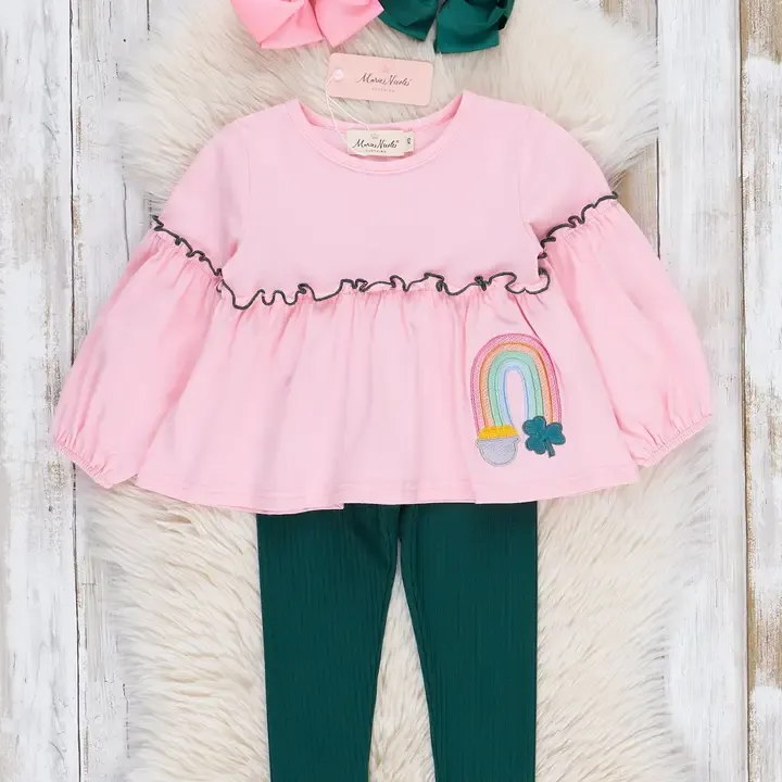 Pink &amp; Green Pot of Gold Outfit