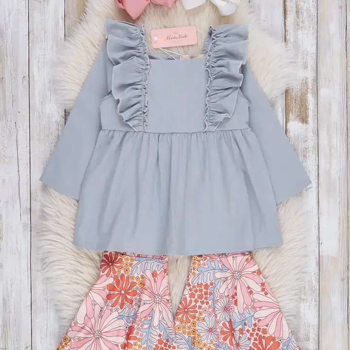 Orange &amp; Grey Wildflower Set