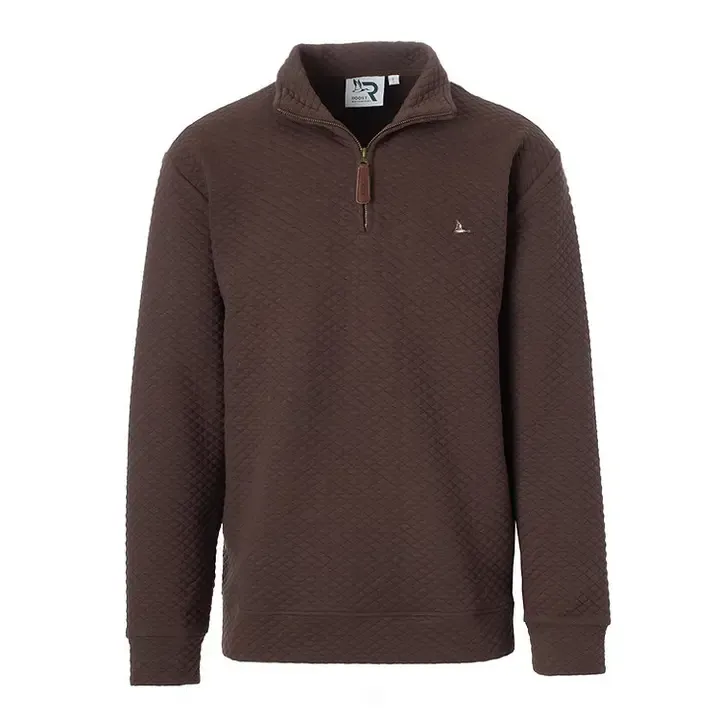 Youth Drake 1/4 Zip-Brown