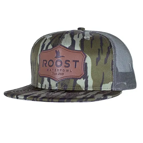 Roost Bottomland Leather Shield Patch-Camo