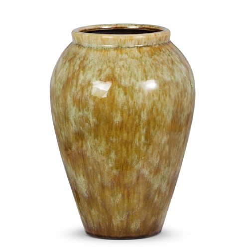 13.5&quot; Glazed Stoneware Vase