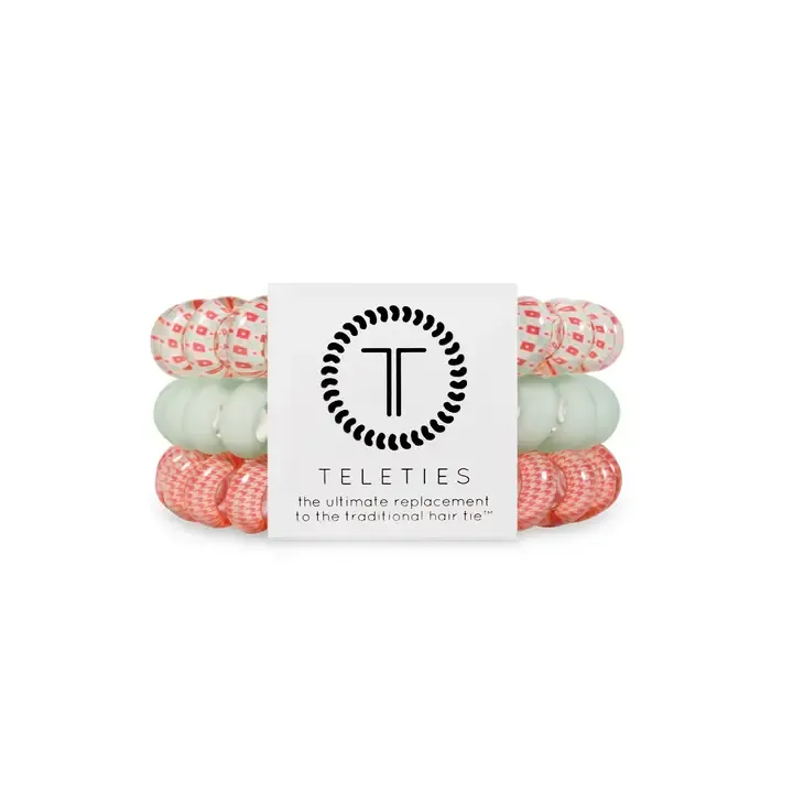 Spiral Hair Coil Large Calming Coral