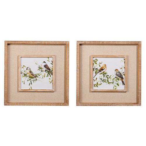 18&quot; Birds on a Branch Framed Wall Art