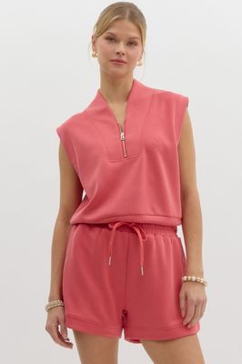 Perfectly Posh Top-Coral