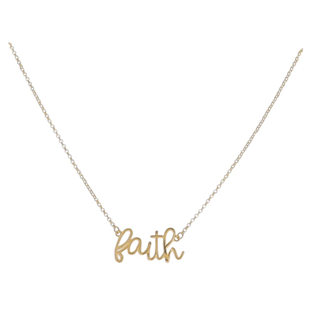 18K Rolo Chain Faith