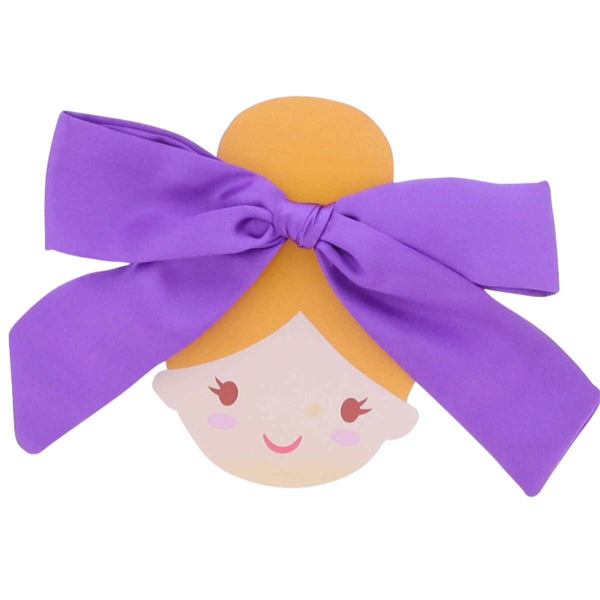 Purple Satin Bow