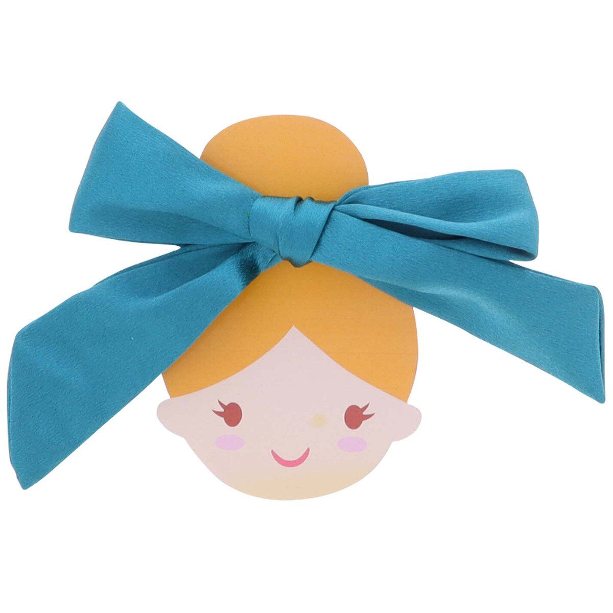 Teal Satin Bow