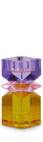 Multi Color Square Cut Crystal Med