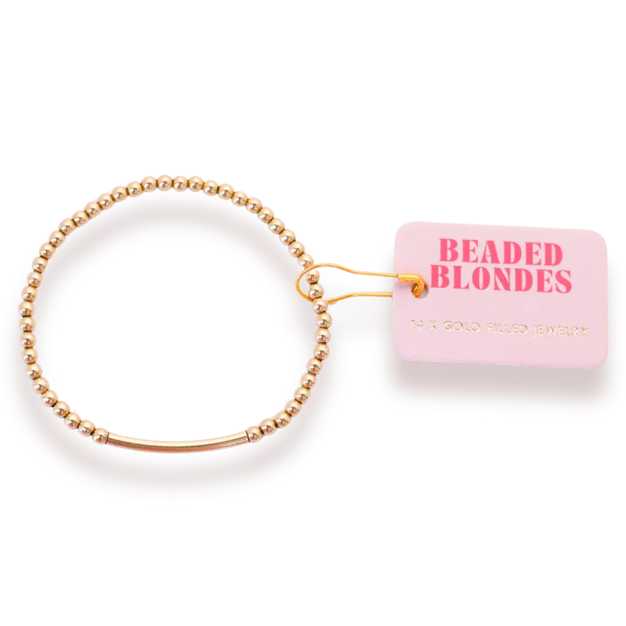 VG Beaded Blonde-Bar Gold EXT