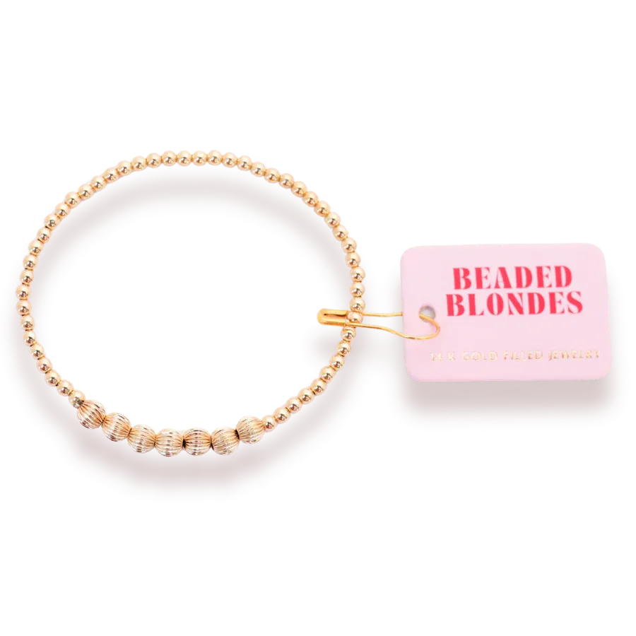 VG Beaded Blonde- Lucky Fluted EXT