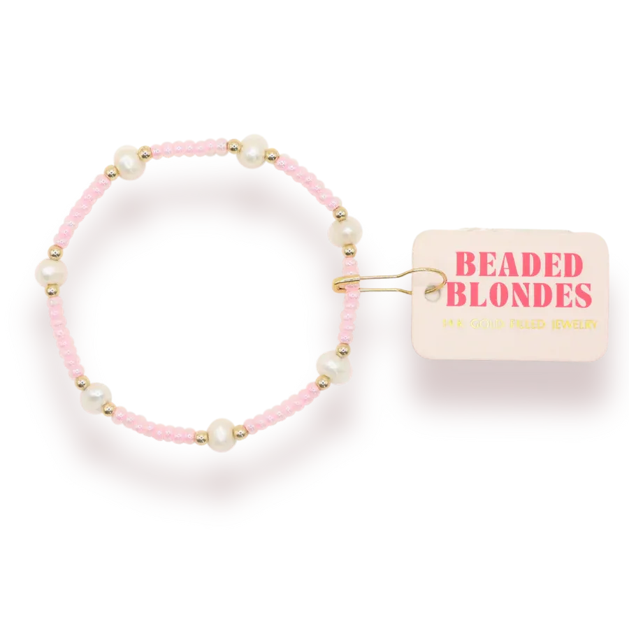 VG Beaded Blonde- Pastel Pink Pearl EXT