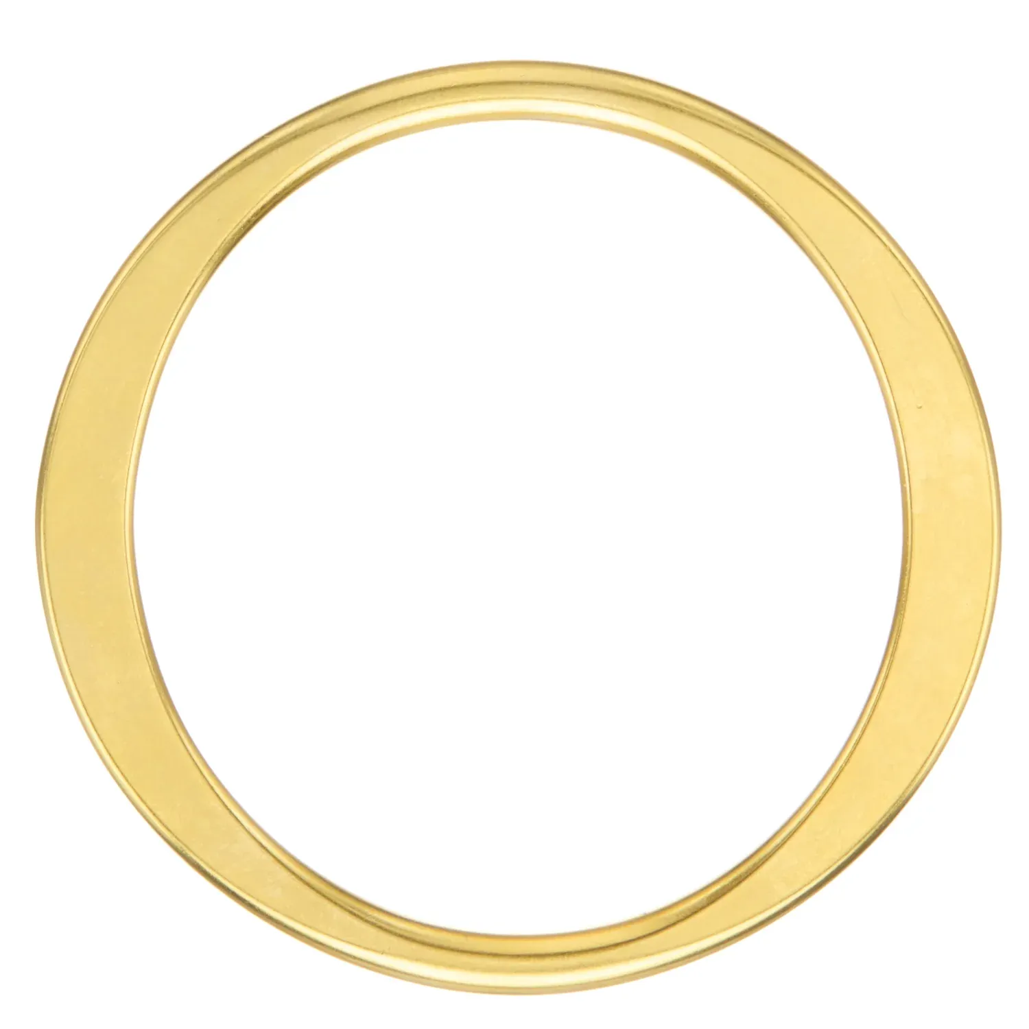 VG Gold Round Flat Vintage Bangle Bracelet
