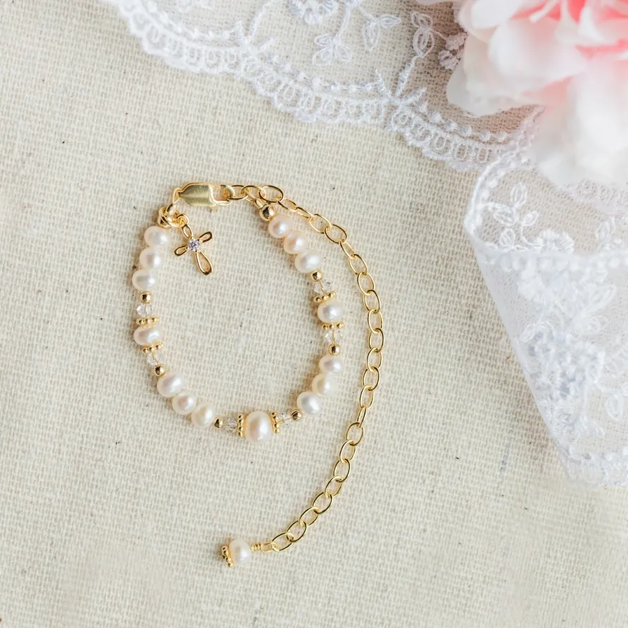 14k Gold Cherished Babe to Bride Bracelet
