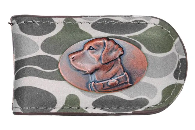 Old School Green Camo Mag Clip-Dog