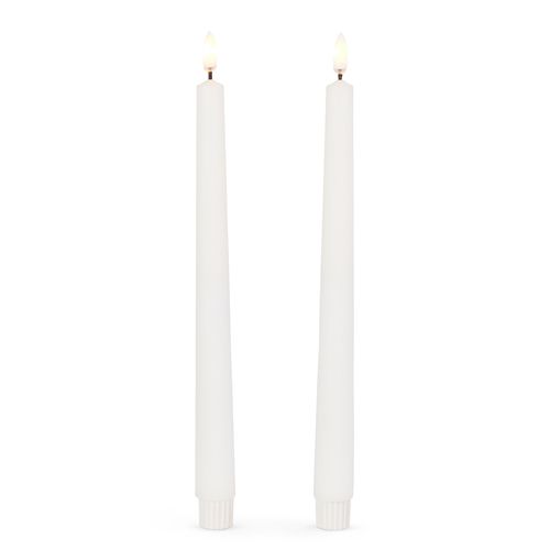 11&quot; White Taper Candles