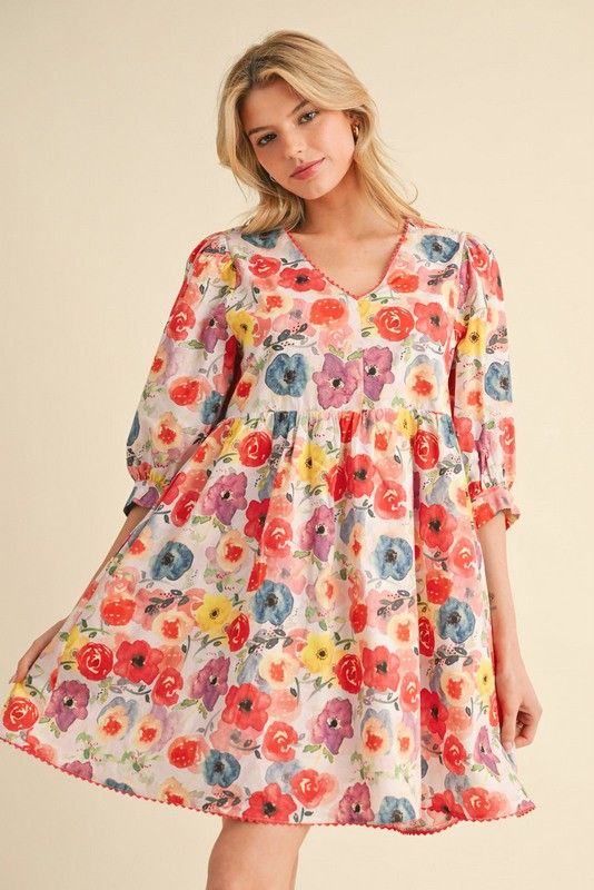 Floral Blaze Dress