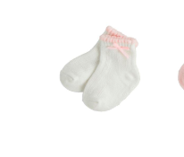 Ivory Pink Baby Sock