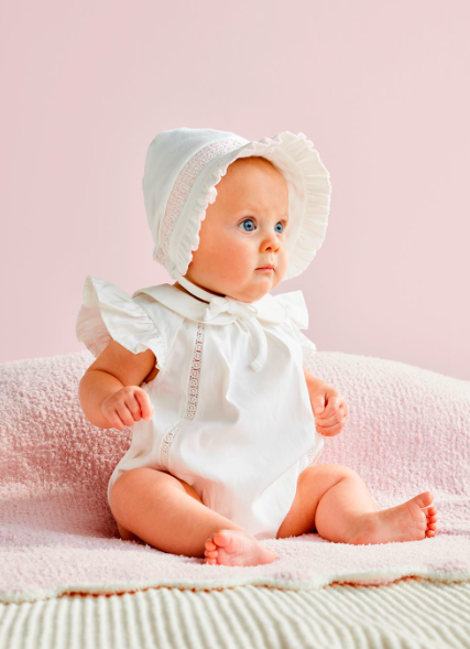 Pink Smocked Bonnet