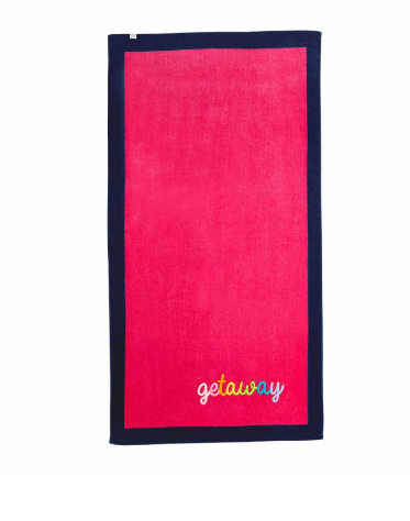 Boucle Beach Towel-Pink