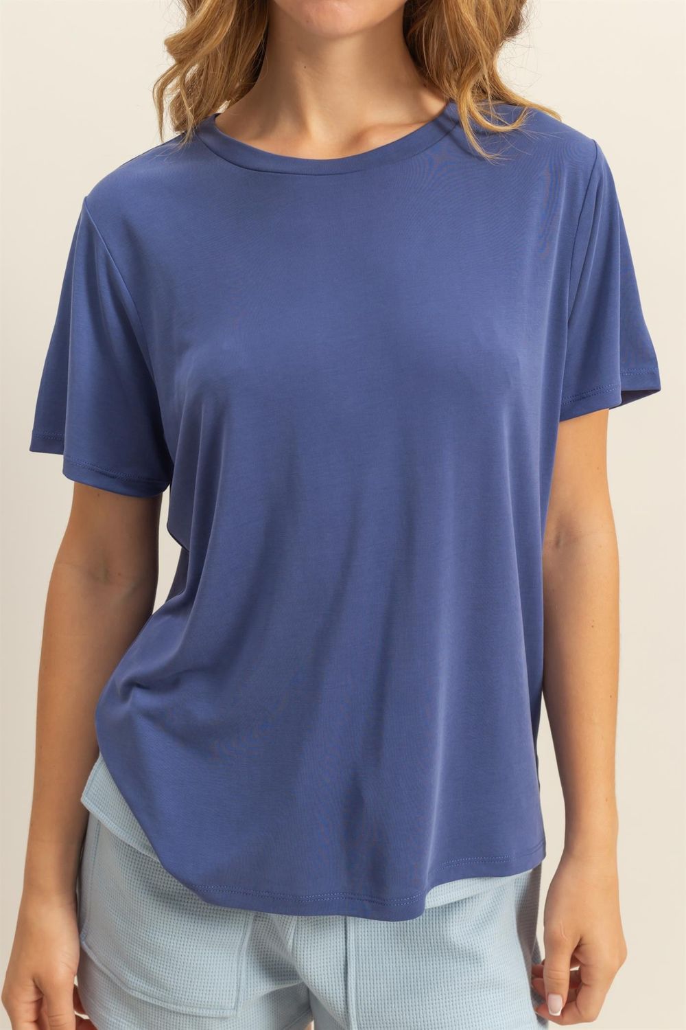 CH Bare Basics Top-Dusty Indigo