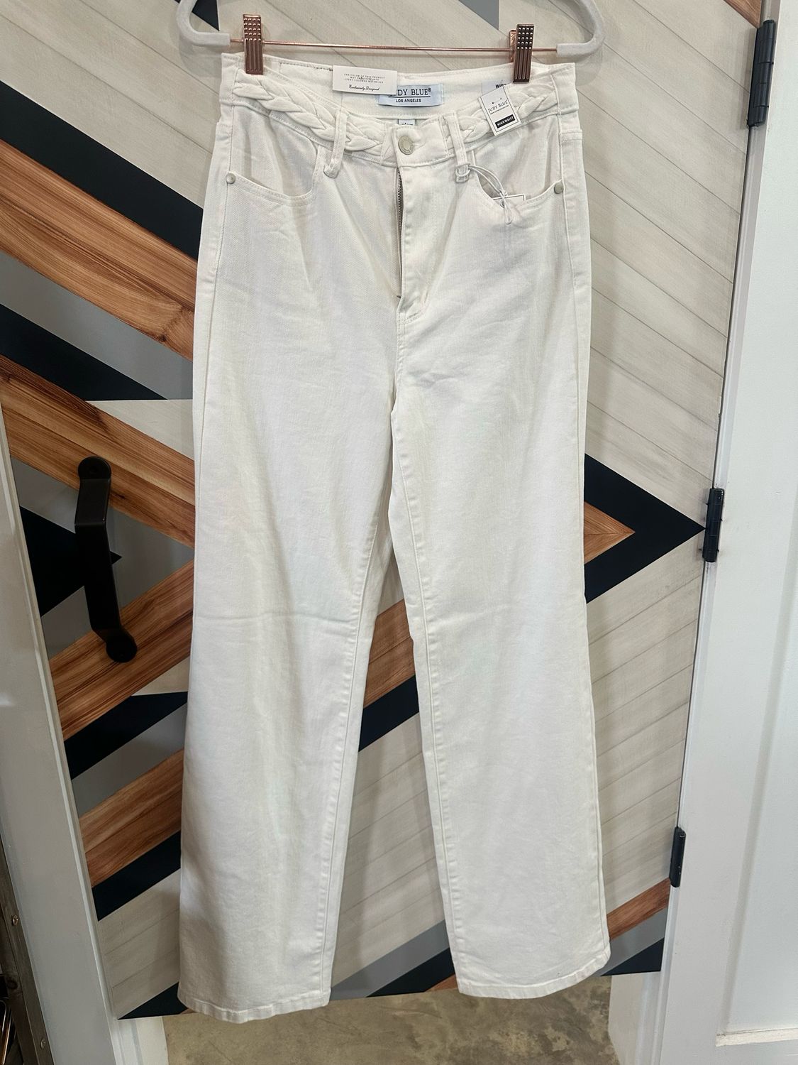 Amanda Wide Leg White Jeans