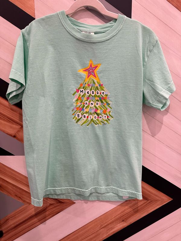 Girls Christmas Friendship Bracelet Tee