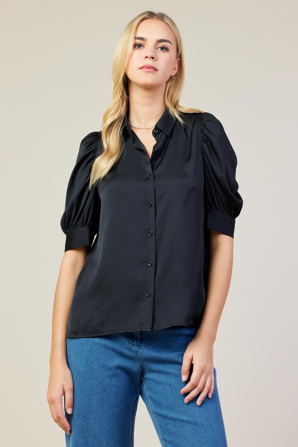 CH Satin Classic Top-Black