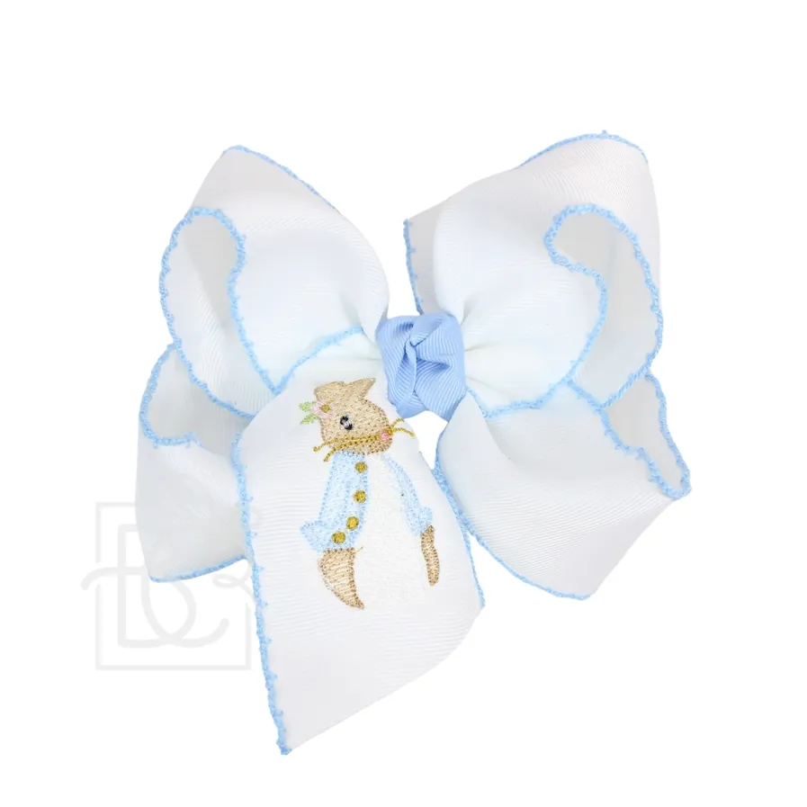 Easter Bunny Bow-Blue