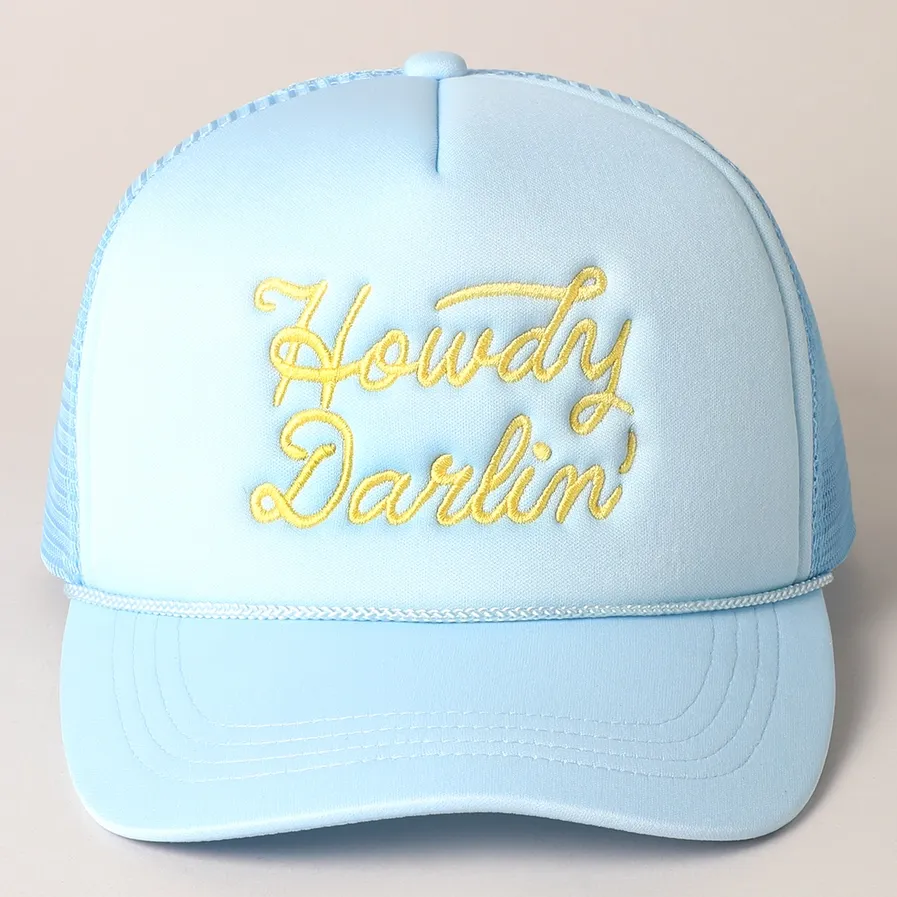Howdy Darlin Trucker Hat-Blue
