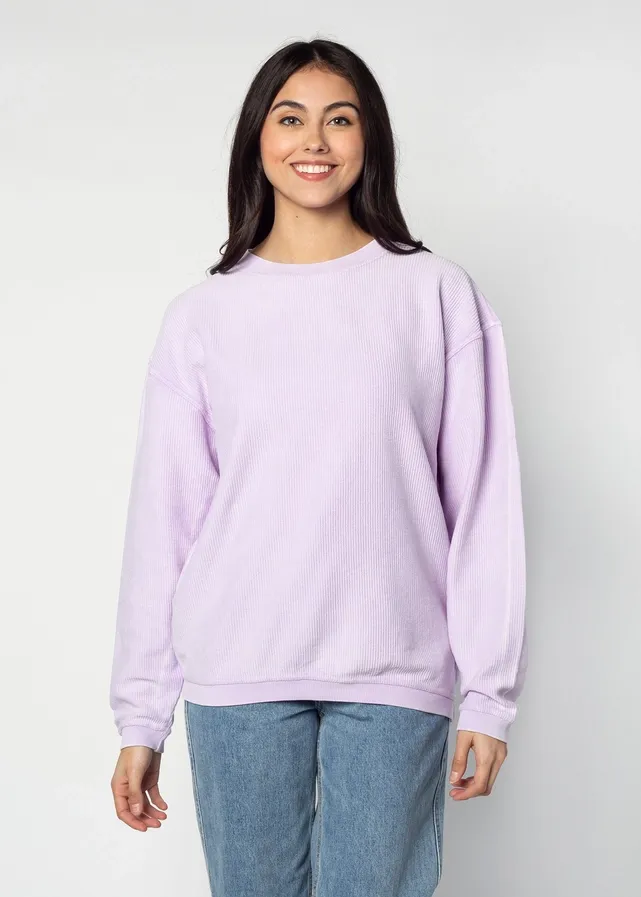 Original Corded Crew-Lilac